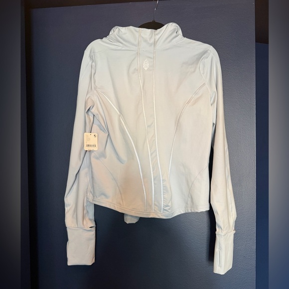 NWT FP Movement You’re A Peach Outdoor Layer Ice Grey Large - Picture 6 of 11